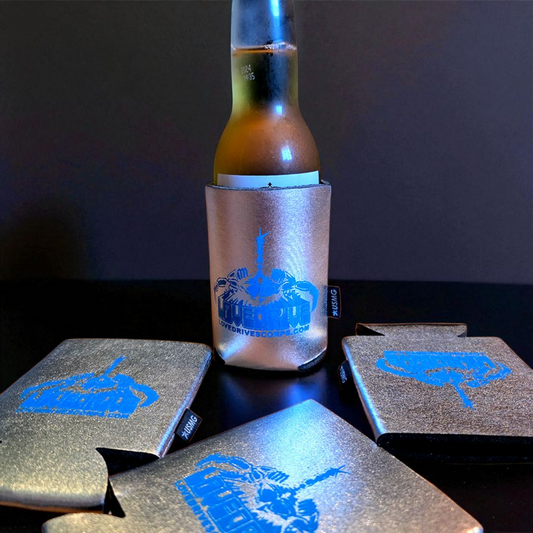 Lovedrive Can Koozie - Metallic Silver